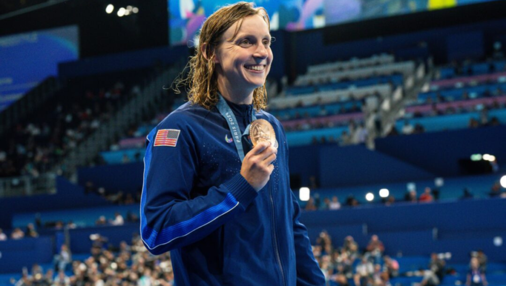 Katie Ledecky Gets Emotional in Post-400 Free Press Conference