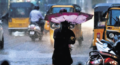 दक्षिण-पश्चिम मानसून के दौरान 1 जून से 4 अगस्त तक तमिलनाडु और पुडुचेरी में 19.2 सेमी बारिश हुई है, जो सामान्य वर्षा 12.8 सेमी से 59% अधिक है।