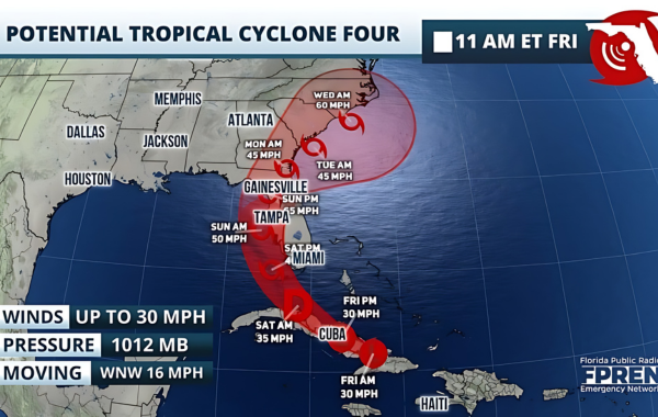 'Tropical Cyclone 4' Will Be 'Tropical Storm: Super Heavy Rain in Florida'