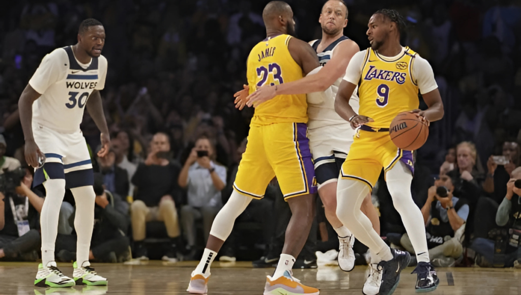 LeBron and Brony make history and play together for the Lakers