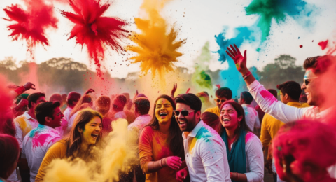 Happy Holi in Hindi