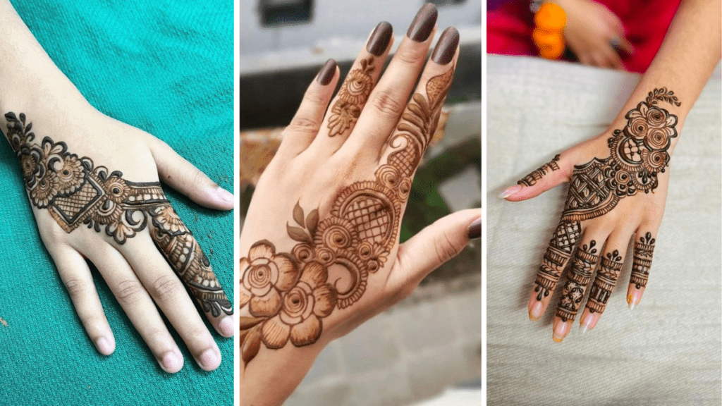 Arabic Back Hand Mehndi Design