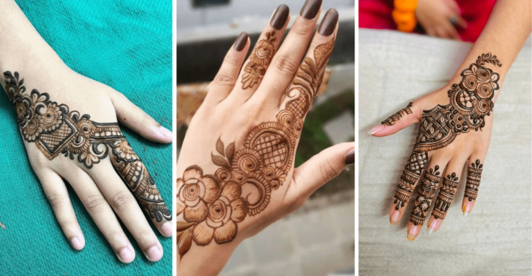 Arabic Back Hand Mehndi Design