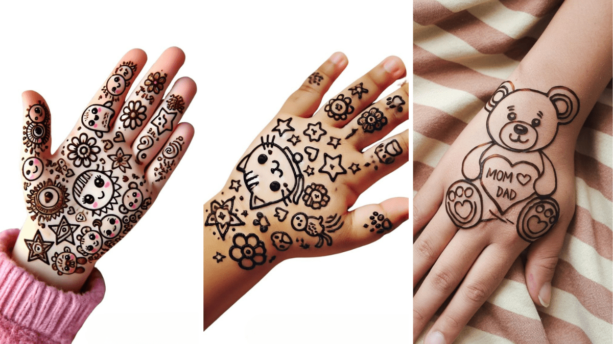 Cute Mehndi Design for Kids