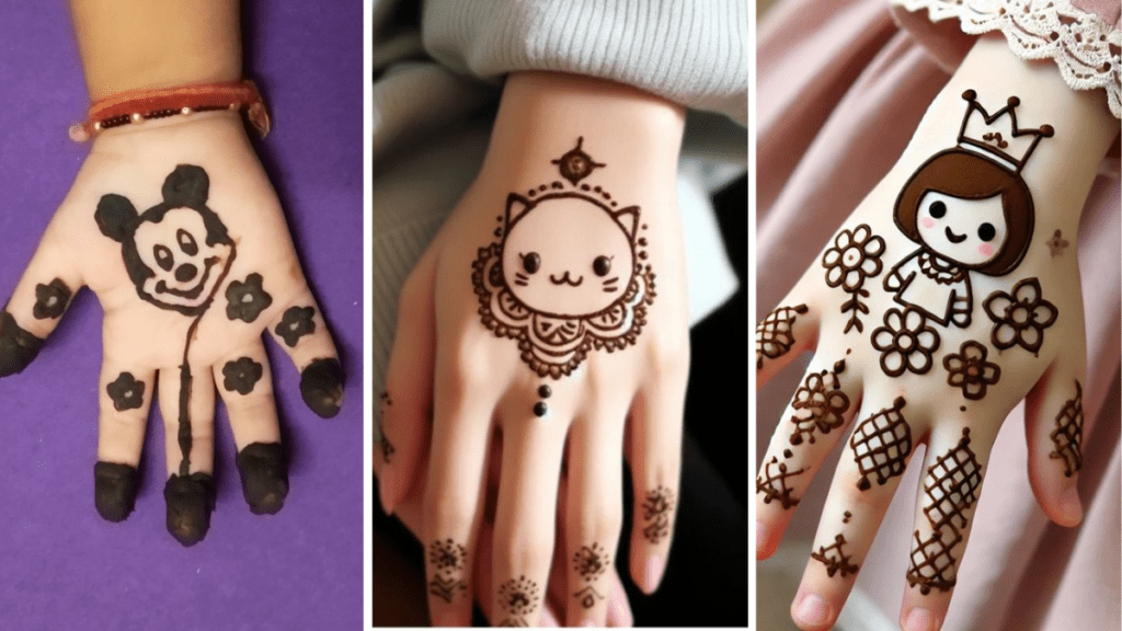 Cute Mehndi Design for Kids