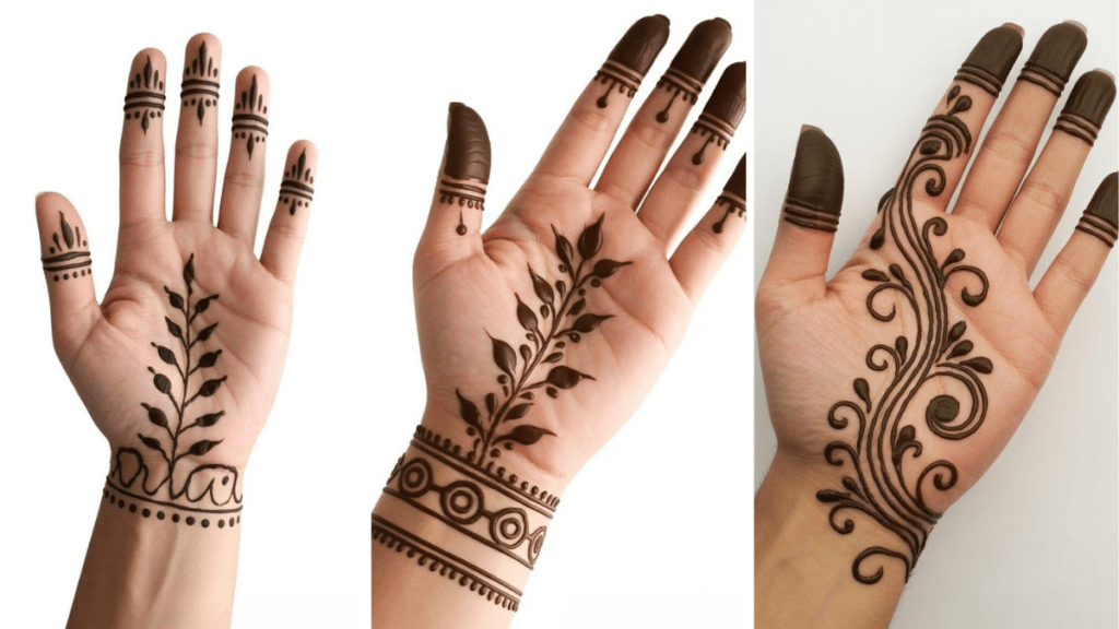 Arabic Back Hand Mehndi Design