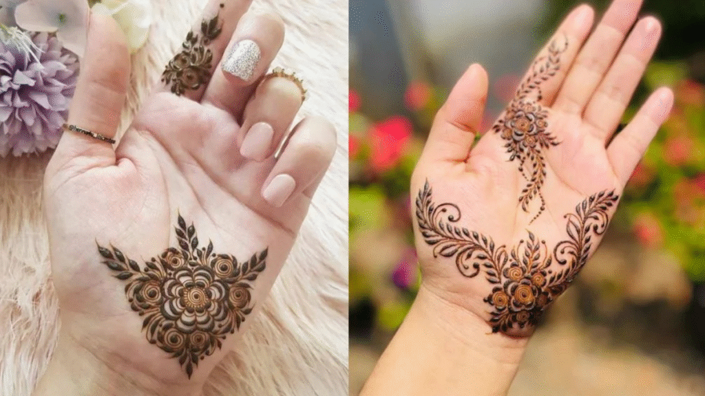 Mehndi Design Simple Front Hand