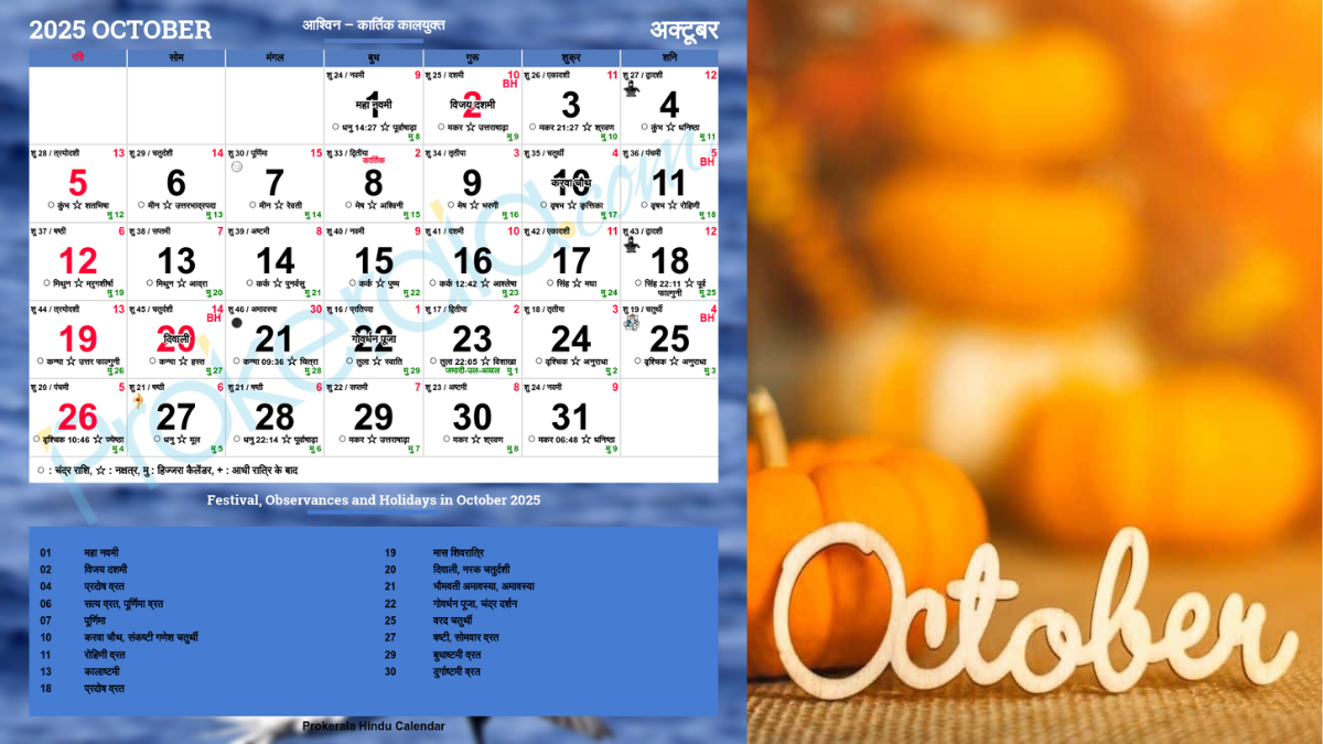 October 2025 School Holidays Full List