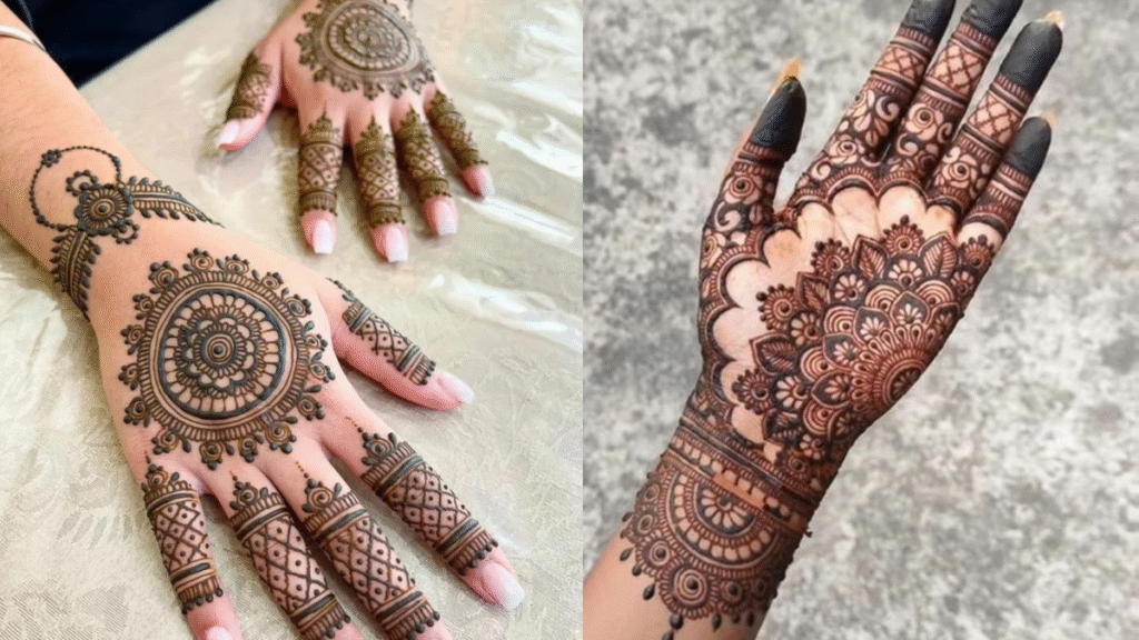 Mehndi Design Simple Front Hand
