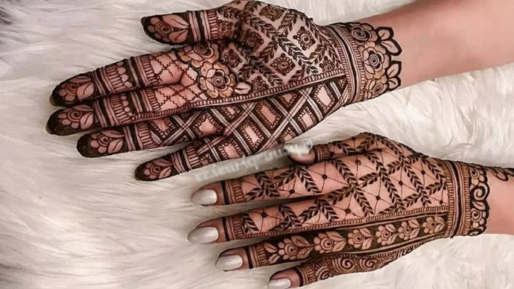 Arabic Back Hand Mehndi Design