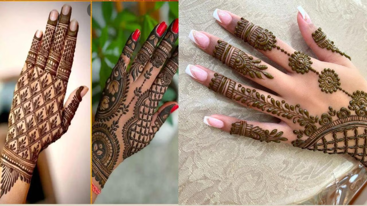 Back Hand Flower Mehndi Design Easy