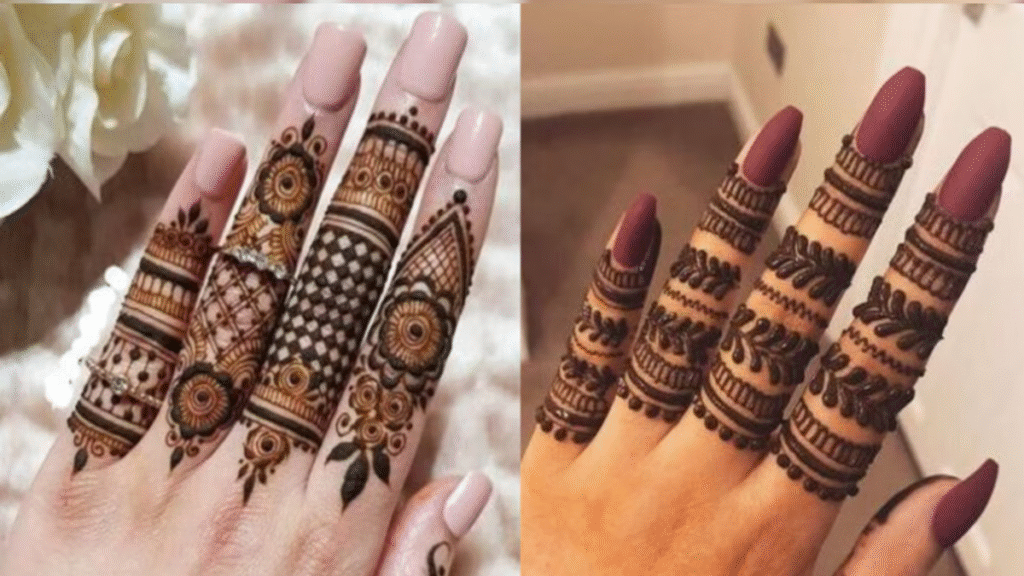 Easy Simple Finger Mehndi Design