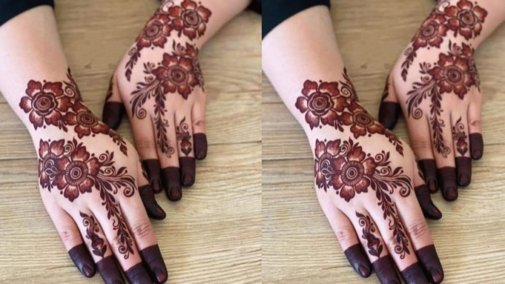 Flower Simple Mehndi Design
