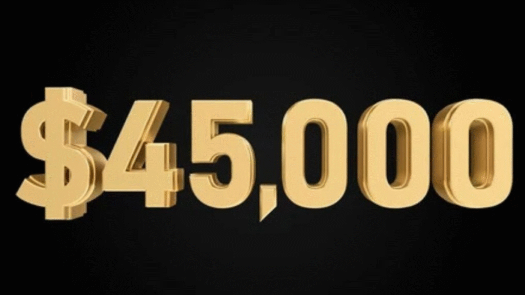 45000 Dollars In Rupee