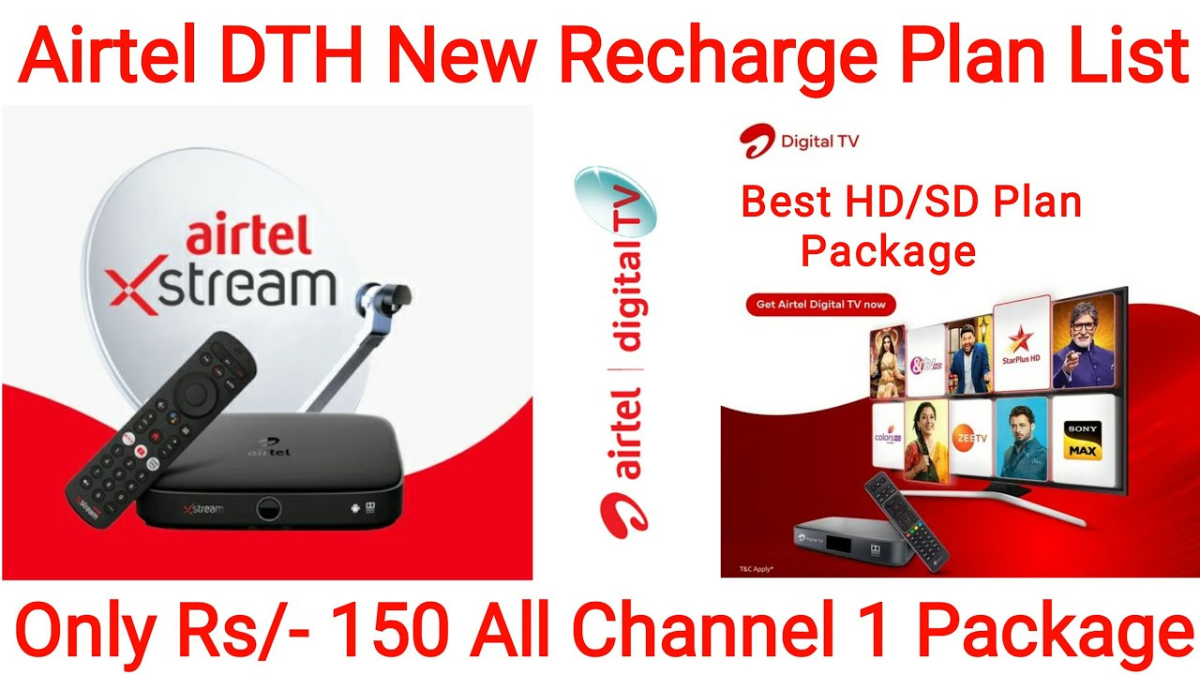 Airtel Dth Recharge Plans For 1 Month