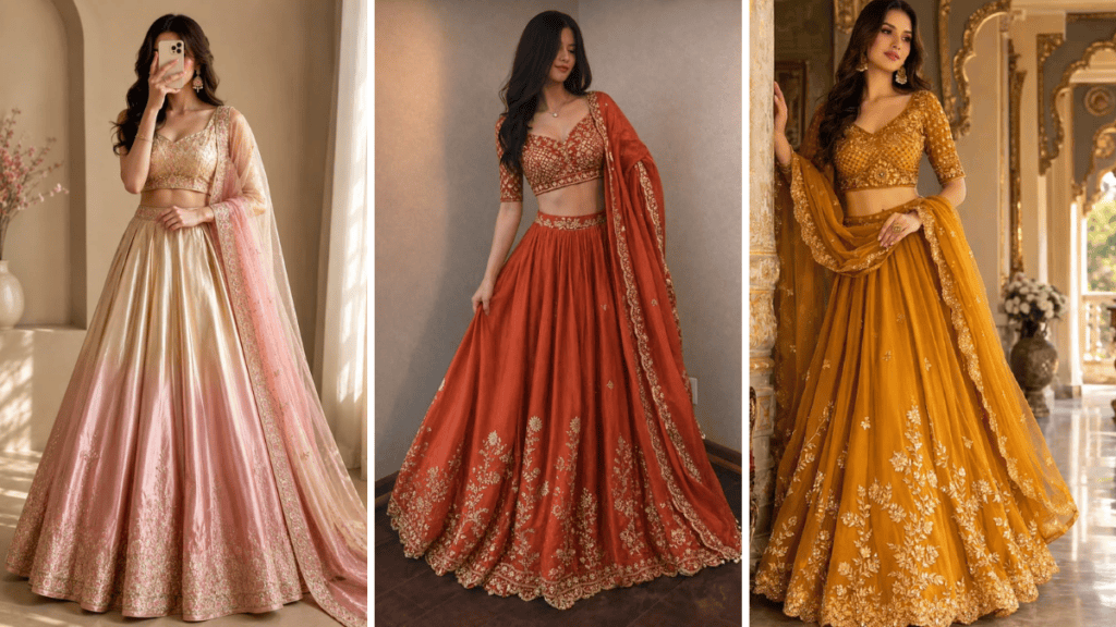 Mehndi Lehenga