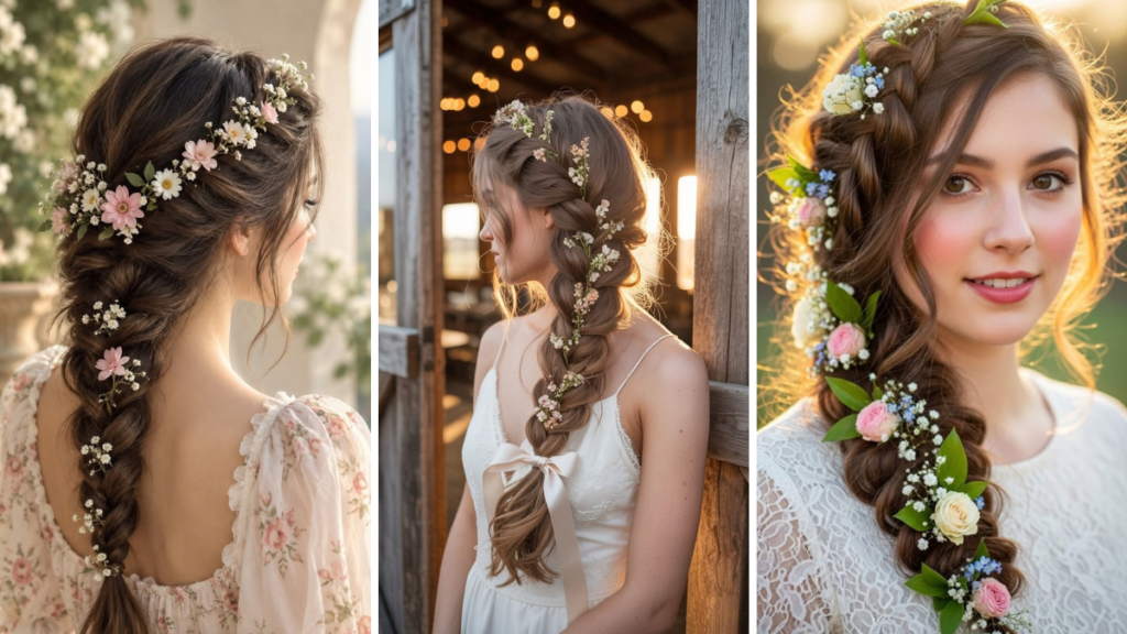 Hairstyle with Flowers