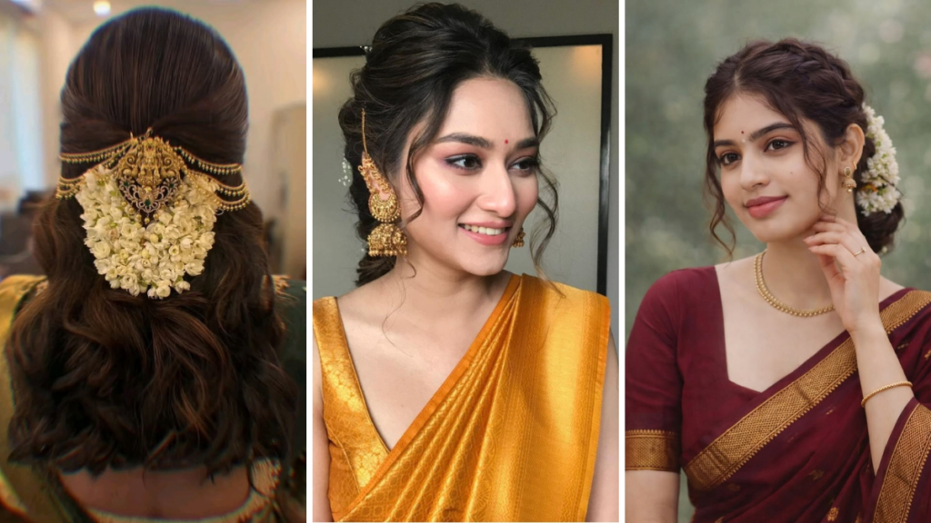 Hairstyle with Ethnic Wear