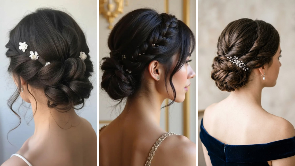 Hairstyle with Saree
