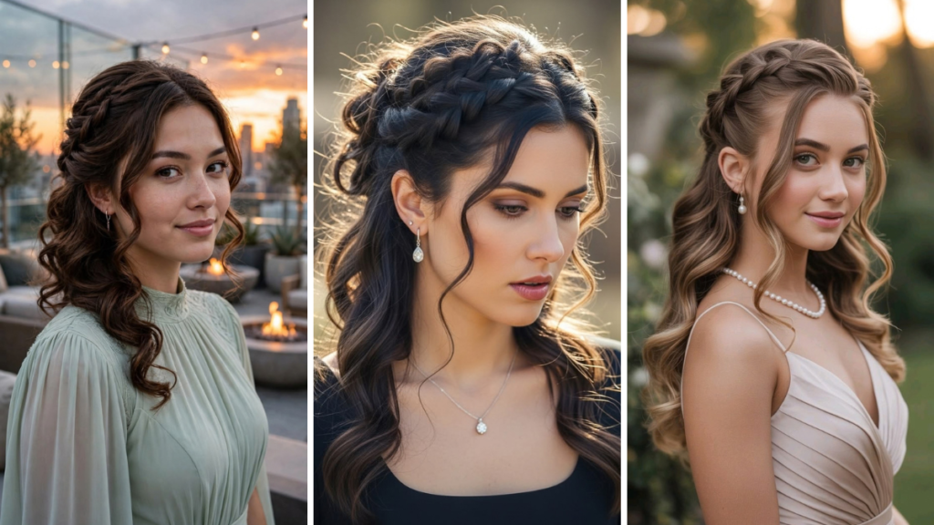 Hairstyle with Saree