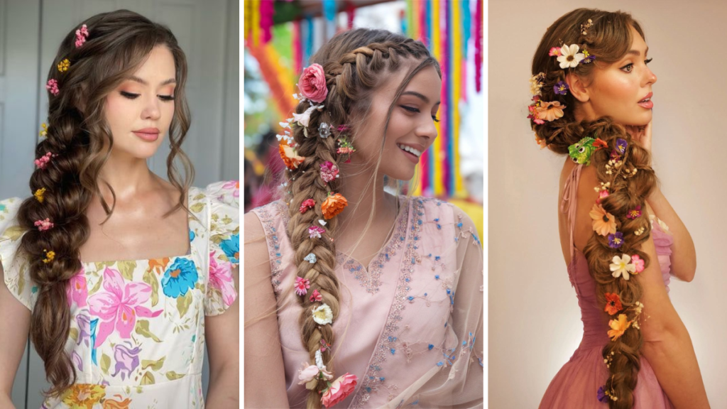 Hairstyle with Ethnic Wear