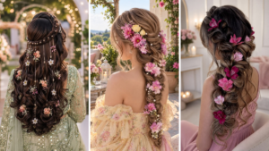 Hairstyle with Flowers
