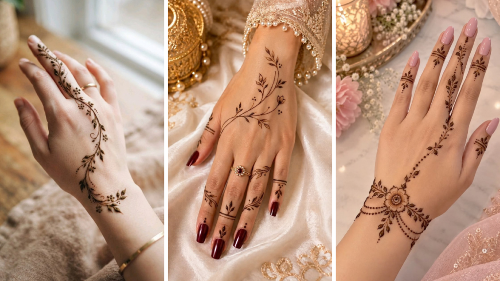 Mehndi Ideas for Fingers
