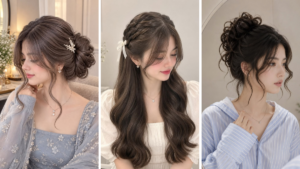 Mehndi Function Hairstyle
