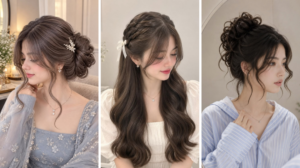 Mehndi Function Hairstyle