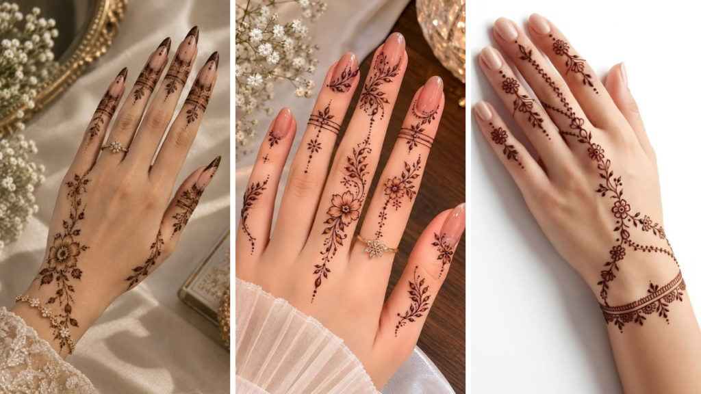 Mehndi Ideas for Fingers